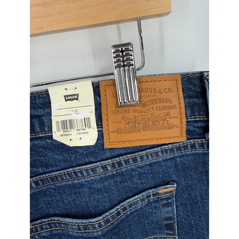 Levi's 728 High Rise Wide Leg Women 33 Blue Denim Vintage Stretch - Picture 6 of 9